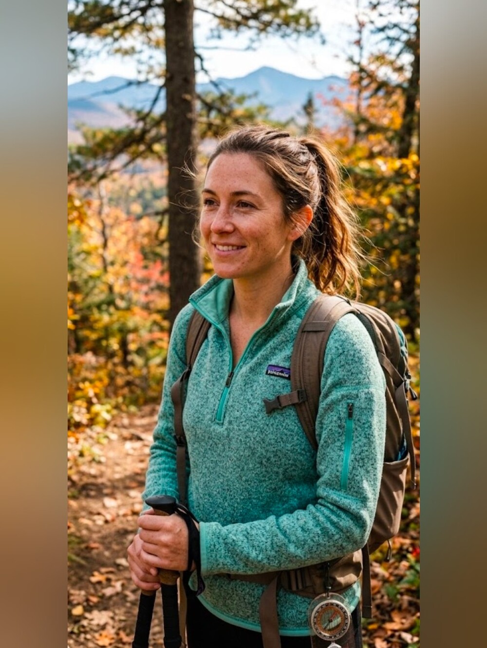 Patagonia Sustainable Better Sweater 1/4 Zip Heathered Mint Green M Recycled